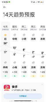 双牌天气预报：下周一降温，注意添衣保暖！